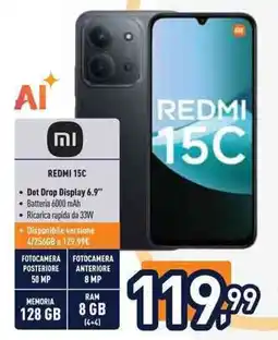Unieuro REDMI 15C offerta