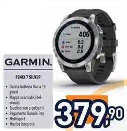 Unieuro GARMIN. FENIX 7 SILVER offerta