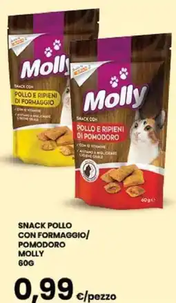 Despar Snack pollo con formaggio/ pomodoro MOLLY offerta