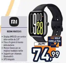 Unieuro REDMI watch 5 offerta