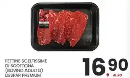 Despar Fettine sceltissime di scottona (bovino adulto) DESPAR PREMIUM offerta