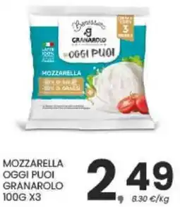 Despar Mozzarella oggi puoi granarolo offerta