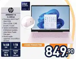 Unieuro hp OMNIBOOK 7 AI 14-fr0016nl offerta