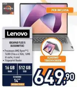 Unieuro Lenovo IDEAPAD FLEX 5 (82XX00FTIX) offerta