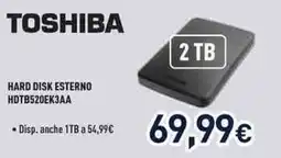 Unieuro TOSHIBA HARD DISK ESTERNO HDTB520EK3AA offerta
