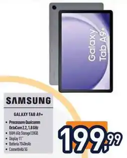 Unieuro SAMSUNG GALAXY TAB A9+ offerta