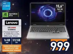 Unieuro Lenovo LOQ GAMING 83JE0OBTIX offerta