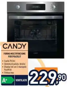 Unieuro CANDY FORNO MULTIFUNZIONE FIDCPX625LIT offerta