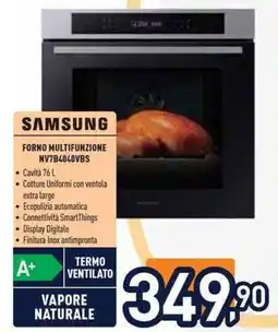 Unieuro SAMSUNG FORNO MULTIFUNZIONE NV7B4040VBS offerta