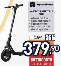 Unieuro Segway-Ninebot MONOPATTINO ELETTRICO offerta