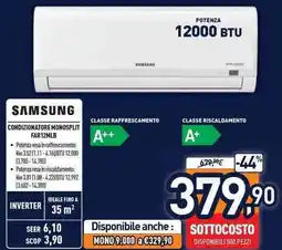Unieuro SAMSUNG CONDIZIONATORE MONOSPLIT FAR12MLB offerta