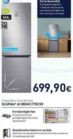 Unieuro SAMSUNG EcoFlex Al RB34C775CS9 offerta