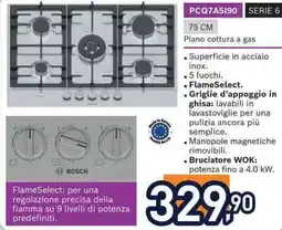 Unieuro BOSCH PCQ7A5190 SERIE 6 offerta