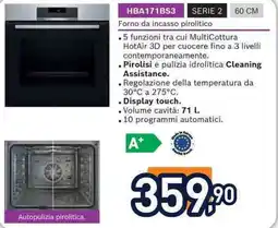 Unieuro BOSCH HBA171BS3 SERIE 2 offerta