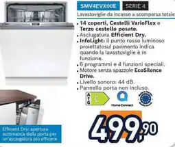 Unieuro BOSCH SMV4EVX00E SERIE 4 offerta
