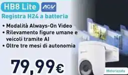 Unieuro EZVIZ HB8 Lite Registra H24 a batteria offerta