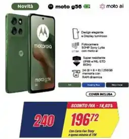 Trony motorola moto g56 moto ai offerta