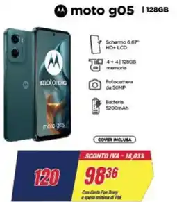 Trony motorola moto g05 1128GB offerta