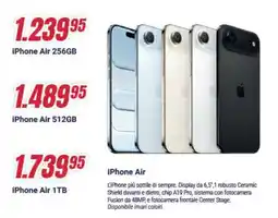 Trony iPhone Air 256GB offerta