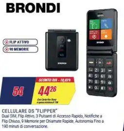 Trony BRONDI FLIP ATTIVO 90 MEMORIE offerta
