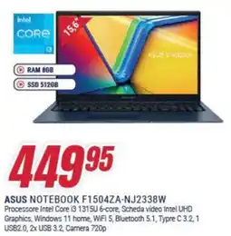 Trony ASUS NOTEBOOK F1504ZA-NJ2338W offerta