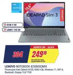 Trony LENOVO NOTEBOOK 82XB00CMIX offerta