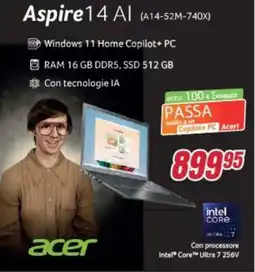 Trony acer Aspire 14 Al (A14-52M-740X) offerta