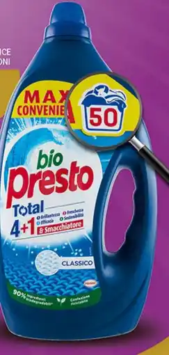 Supermercati Piccolo Bio presto detersivo lavatrice varie profumazioni offerta