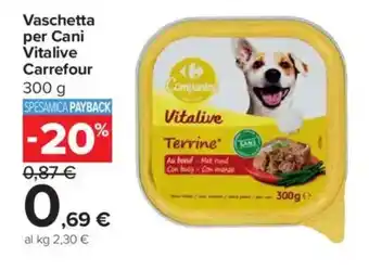 Vaschetta per Cani Vitalive Carrefour