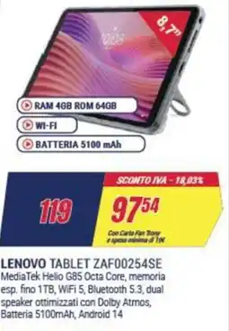 Trony LENOVO TABLET ZAF00254SE offerta