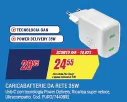 Trony PURO CARICABATTERIE DA RETE 35W offerta