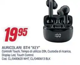 Trony AURICOLARI BTH "KEY" offerta