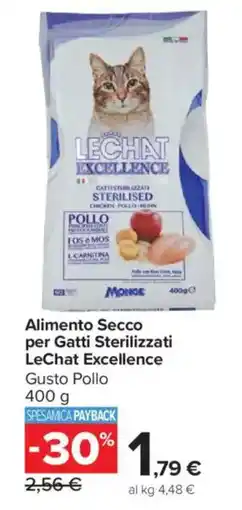 Carrefour Market Alimento Secco per Gatti Sterilizzati LeChat Excellence offerta
