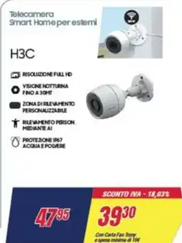 Trony EZVIZ Telecamera Smart Home per esterni H3C offerta