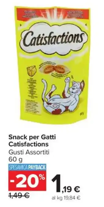 Carrefour Market Snack per Gatti Catisfactions offerta