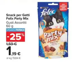 Carrefour Market Snack per Gatti Felix Party Mix offerta