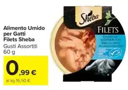 Carrefour Market Alimento Umido per Gatti Filets Sheba offerta