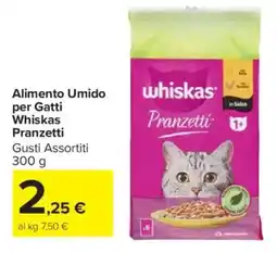 Carrefour Market Alimento Umido per Gatti Whiskas Pranzetti offerta