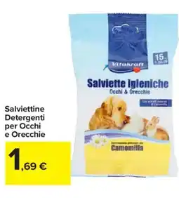 Carrefour Market Salviettine Detergenti per Occhi e Orecchie offerta