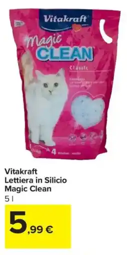 Carrefour Market Vitakraft Lettiera in Silicio Magic Clean offerta