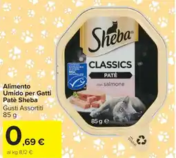 Carrefour Market Alimento Umido per Gatti Patè Sheba offerta