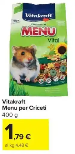 Carrefour Market Vitakraft Menu per Criceti offerta