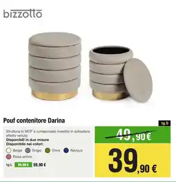 Handy fai da te bizzotto Pouf contenitore Darina offerta