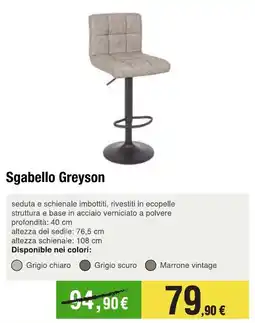 Handy fai da te Sgabello Greyson offerta