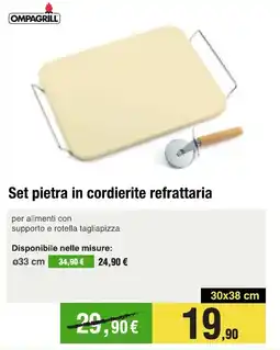 Handy fai da te Set pietra in cordierite refrattaria offerta
