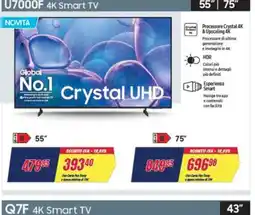 Trony SAMSUNG U7000F 4K Smart TV 55'' offerta