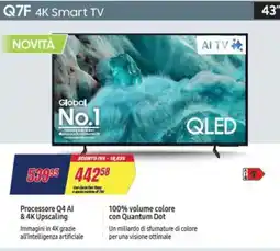 Trony SAMSUNG Q7F 4K Smart TV offerta