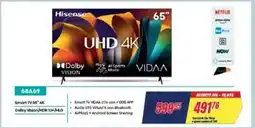 Trony Hisense Smart TV 65' 4K Dolby Vision/HDR 10+/HG offerta