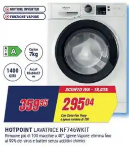 Trony HOTPOINT LAVATRICE NF746WKIT offerta