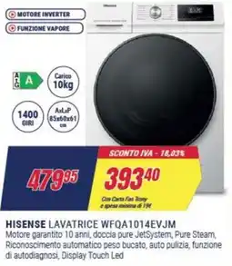 Trony HISENSE LAVATRICE WFQA1014EVJM offerta